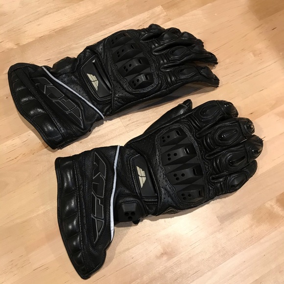 Fly Racing FL-2 black Motorcycle Gloves Small - Picture 2 of 6